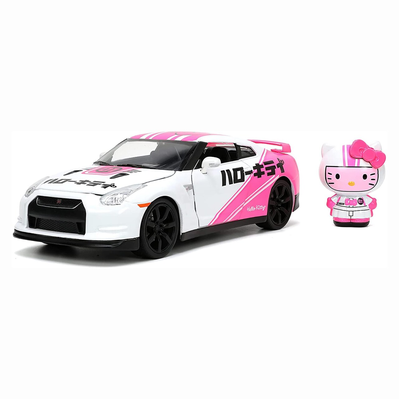 Hello Kitty Toyko Speed 1:24 2009 Nissan GT-R R35 Die Cast Vehicle with Figure